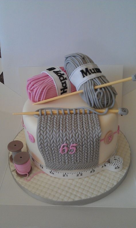 knitting — Birthday Cake Photos ||| Cake Central Knitting Cake, Torte Cupcake, Crazy Cakes, Cake Boss, Specialty Cakes, Unique Cakes, Cupcake Cake, Novelty Cakes, Special Cake