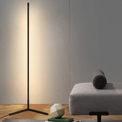 Neon Asthetics, Led Floor Lights, Cheap Floor Lamps, Metal Living Room, Corner Floor Lamp, Floor Lamp Styles, Floor Light, Lamp Table, Led Floor Lamp