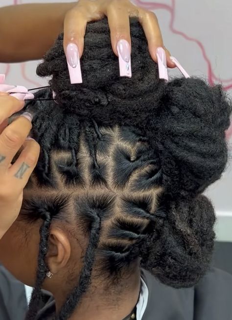 Loc Mohawk, Hair Muse, Black Women Short Hairstyles, Black Hair Extensions, Updo Styles, Dreadlock Style, Faux Locs Hairstyles, Beautiful Dreadlocks, Short Locs Hairstyles