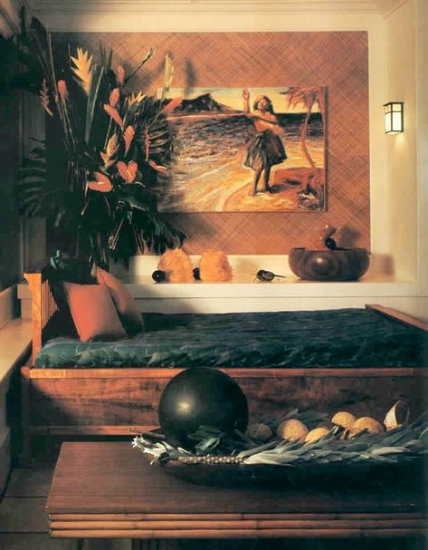 Hawaiian Theme Room, Hawaiian Theme Bedrooms, Hawaiian Hale, Hawaiian Interior, Hawaiian Room, Polynesian Decor, Hawaiian Beach House, Tropical Decor Party, Hawaiian Bedroom