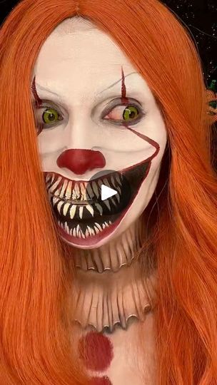 Pennywise Makeup Women, Penny Wise Makeup, Pennywise Makeup, 2024 Halloween, Trendy Halloween Costumes, Scary Clowns, Clown Makeup, Halloween Makeup Looks, Trendy Halloween