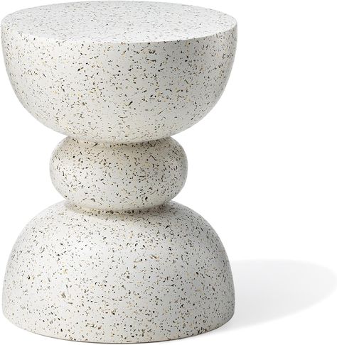 Amazon.com: glitzhome Modern Decorative Garden Stool Heavy Duty Patio Sturdy Faux Terrazzo Garden Stool Side Table Plant Table for Indoor Covered Outdoor, 17.75" H, White : Patio, Lawn & Garden Terrazzo Garden, White Patio, Outdoor Kit, Support Pour Plante, Accent Stool, Outdoor Side Tables, Plant Table, Planter Stand, Garden Accents