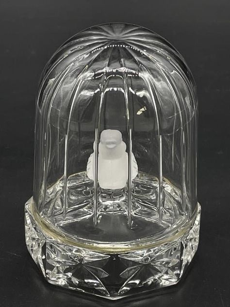 Glass Bird Cage, Bird Cage Decor, Glass Box, Crystal Figurines, Vintage Objects, Glass Boxes, Glass Birds, Glass Art Sculpture, West Germany