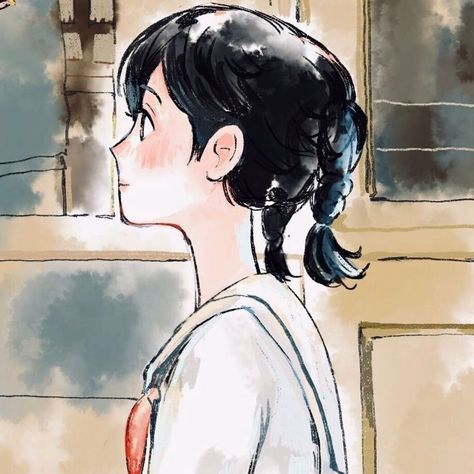 Up On Poppy Hill, Studio Ghibli Fanart, Studio Ghibli Art, Ghibli Movies, Ghibli Art, Cute Anime Profile Pictures, Digital Art Anime, Jolie Photo, Animated Icons