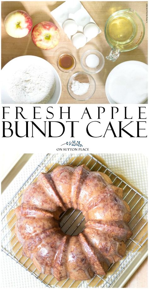 Apple Bundt Cake Recipe, Apple Bundt Cake Recipes, Bunt Cake Recipe, Apple Bundt Cake, Apple Cake Recipe, Fresh Apple Cake, Bundt Cake Recipe, Apple Recipes Easy, Apple Dessert Recipes