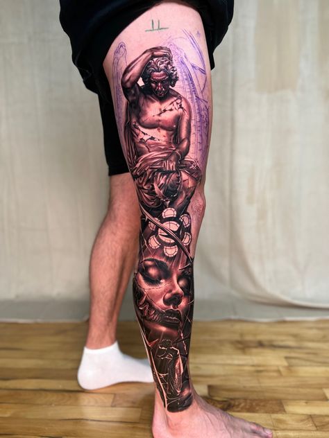 Nba Players Tattoos Leg, Nba Leg Sleeve Tattoo, Leg Sleeves, Tattoos