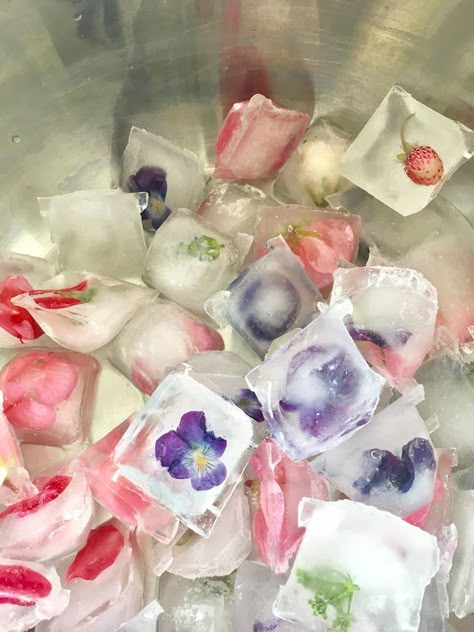 Flower Ice Cubes, Changes In Life, Fairy Tea Parties, Flower Ice, Fairy Garden Party, Birthday Dinner Party, Summer Garden Party, Garden Birthday, Tea Party Garden