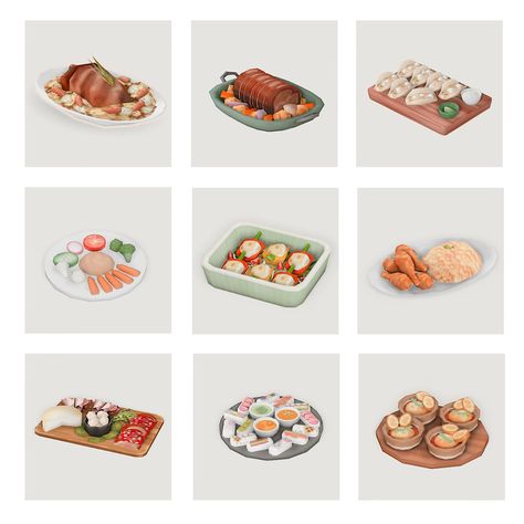 fav recipes for my sim family 🍗🍽️  pt.1 Sims 4 Food Display, Sims Food Recipes, Ts4 Recipes Cc, Sims 4 Custom Food Recipes, Ts4 Food Mod, Cc Food Sims 4, Sims 4 Recipes Cc, Sims 4 Grannies Cookbook Recipes, Sims4 Cc Food