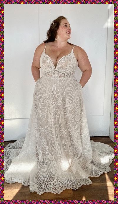 [AffiliateLink] This Romantic, Boho-Inspired Sparkly A-Line Wedding Dress Speaks To Celestial Themes With Boho Roots In Its Dark Champagne Undertone. #bohorusticweddingdress Boho Rustic Wedding Dress, Gatsby Wedding Dress, Rustic Wedding Dress, Celestial Dress, Curvy Wedding, Plus Wedding Dresses, Plus Size Brides, Sparkly Wedding Dress, Great Gatsby Wedding