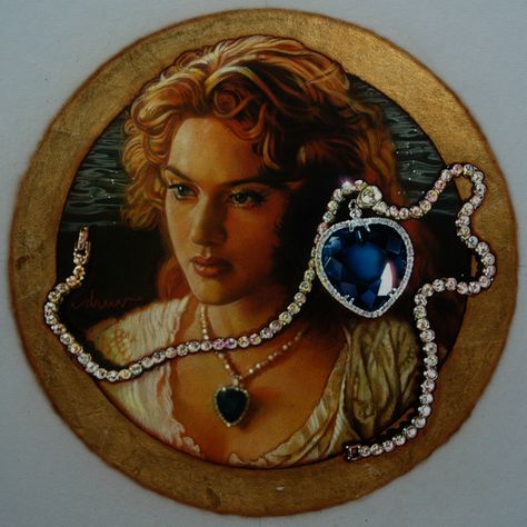 Titanic Movie Poster, Drew Struzan, Titanic Art, Titanic Artifacts, Titanic Dress, Heart Of The Ocean, Titanic History, Titanic Jewelry, Ocean Heart