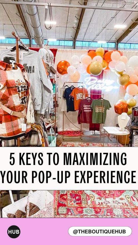 10x10 Pop Up Boutique, Indoor Pop Up Shop Display Ideas, How To Start A Pop Up Shop, Pop Up Sale Ideas, Retail Pop Up, Pop Up Boutique Ideas, Boutique Event Ideas, Boutique Pop Up, Pop Up Stand Ideas