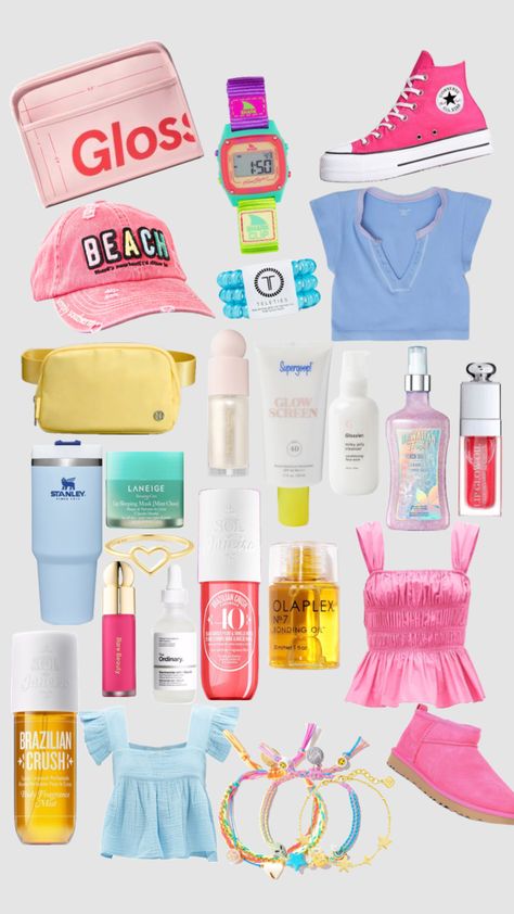 #wishlist #preppy #preppywishlist Wishlist Preppy, Preppy Wishlist, Beach Clips, Wishlist Ideas, Beach Stuff, Simple Skincare Routine, Face Products, Preppy Outfit, Birthday Wishlist