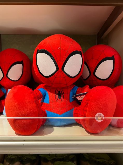 Size: about 10” in height They have big feet and they also have big eyes. How adorable they are! Spider Man Stuffed Animal, Spiderman Stuffed Animal, Spiderman Plush, Spiderman Stuff, Spiderman Gifts, Miles Spiderman, Spiderman Theme, Spider Woman, Spiderman Art