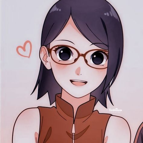 Cutie❤️ (Credits to the artist) Sarada Uchiha, The Artist, The Story, Books, Anime