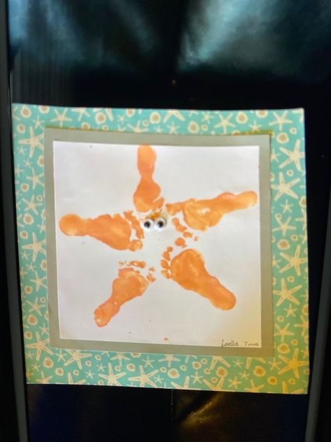 Footprint Crafts, Starfish, Ginger