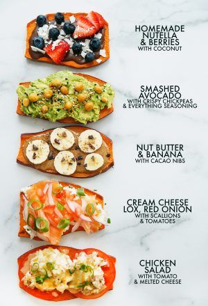 Potato Toast, Healthy Toast, Lexi's Clean Kitchen, Toast Pizza, Sweet Potato Toast, Toast Toppings, Vegan Healthy, God Mat, Fiber Rich