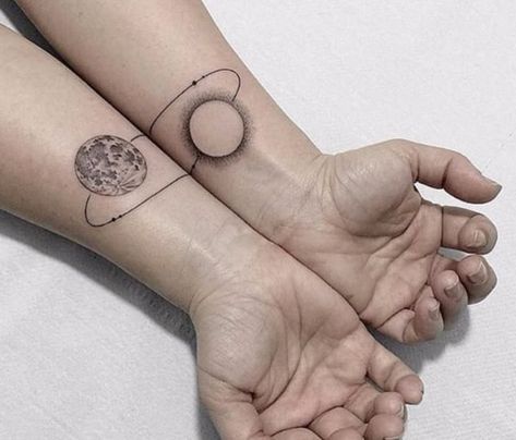 Astronomy Tattoo, Brother Tattoos, Tattoo Prices, Sister Tattoos, Matching Tattoos, Couple Tattoos, Cute Tattoos, Infinity Tattoo, Paw Print Tattoo