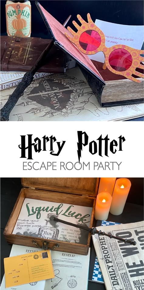 Harry Potter Escape Room, Room Escape Games, Harry Potter Activities, Classe Harry Potter, Harry Potter Day, Escape Room Party, Hogwarts Party, Harry Potter Theme Birthday, Harry Potter Halloween Party