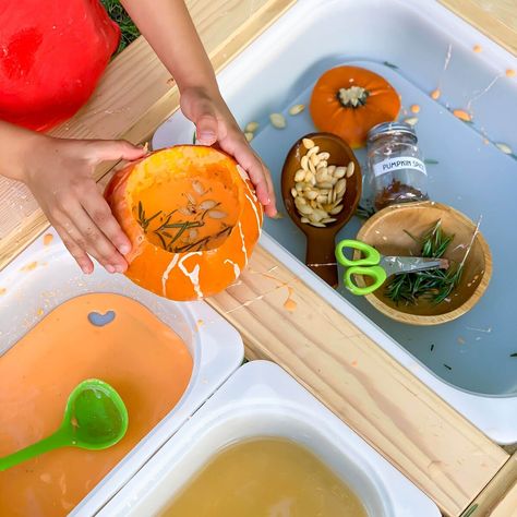 Make Oobleck with a Pumpkin Autumn Twist Pumpkin Seeds Cinnamon, Fall Handprint Crafts, Fall Feast, Modeling Dough, How To Make Orange, Pumpkin Autumn, Handprint Craft, Handprint Crafts, Thanksgiving Feast