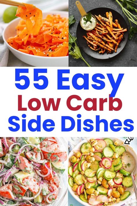 Looking for quick keto sides? Our low carb BBQ side dishes are perfect for summer cookouts and healthy dinners. These easy recipes include everything from grilled veggies to cold salads, making them ideal for any occasion. Keep your meals healthy and delicious with these keto side dishes. Tap to see the recipe for low carb sides. Low Carb Sides For Fish, Low Carb Bbq Sides, Low Carb Grilling Recipes, Bbq Entrees, Side Dishes For Diabetics, Sides For Bbq, Low Carb Side Dish Recipes, Easy Keto Side Dishes, Stuffed Peppers Keto