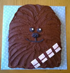 Easy Chewbacca birthday cake | Eggshell Green Star Wars Sheet Cake Ideas, Star Wars Cake Easy, Birthday Cake For Men Easy, Chewbacca Cake, Birthday Cake For Men, Cake For Men, Star Wars Birthday Cake, Birthday Cupcakes Decoration, Star Wars Food