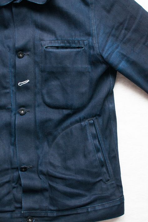 Rgt Rogue Territory, Pola Jaket, Rogue Territory, Denim Workwear, Chore Jacket, Dark Indigo, 7 Months, Denim Jacket Men, Work Jackets