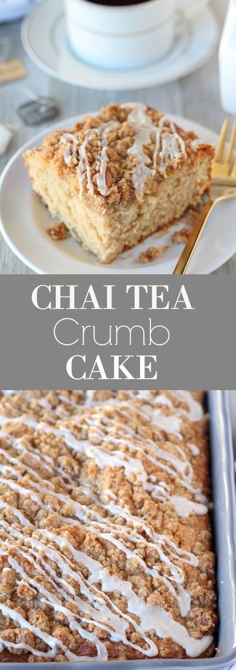 Tea Cake Recipe, Celebrating Sweets, Chai Spices, Different Types Of Tea, Tea Cakes Recipes, Chai Recipe, Tea Cake, Crumb Cake, Types Of Tea