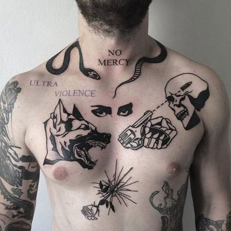 Photo | #Dark&Mysterious: See this Instagram photo by @louis… | Flickr Man With Tattoos, Tattoo Trend, Muster Tattoos, Celtic Tattoos, Badass Tattoos, Body Tattoo, Dark Tattoo, Snake Tattoo, Skull Tattoos