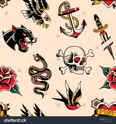 Curtains For Bathroom, Old School Tattoo Designs, American Traditional Tattoo, School Tattoo, Bathroom Set, American Traditional, Old School Tattoo, Waterproof Fabric, Traditional Tattoo