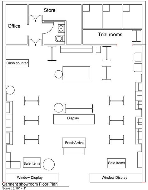 Garment Showroom Project | Interior Design | IndieFolio Boutique Interior Plan, Clothing Shop Layout Store Design, Retail Space Layout, Flower Shop Layout Plan, Clothing Store Floor Plan Layout, Clothing Store Plan, Store Plan Layout, Clothing Store Floor Plan, Departmental Store Design