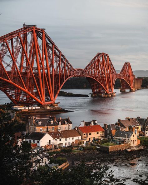 Tom & Laura | Scotland on Instagram: “North to South⁣ ⁣ It’s the first time we’ve photographed the famous bridge that crosses from North Queensferry into South Queensferry and…” Scotland Vacation, Famous Bridges, Sydney Harbour Bridge, Edinburgh, Travel Photos, Adventure Travel, Sydney Opera House, The Good Place, Scotland