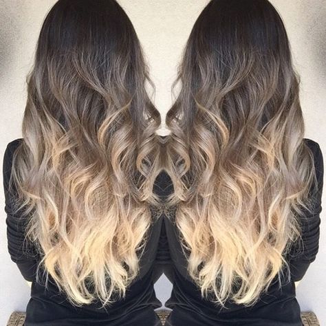 dark brown to light ash brown and blonde ombre Best Ombre Hair, Blonde Ombre Balayage, Brunette Ombre, Brown Hair Shades, Brown Ombre Hair, Hair Colour Ideas, Brown Balayage, Balayage Hair Blonde, Ombré Hair