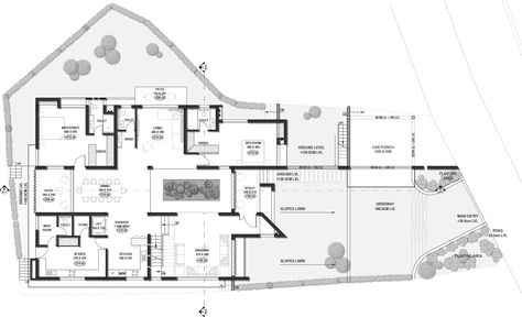 Gallery of Anvar Residence / Silpi Architects - 12 Silpi Architects, Circulation Plan, Green Corridor, Terrace Floor, Kerala Home, Asian Paints, Residential Building, Modern Homes, Public Space