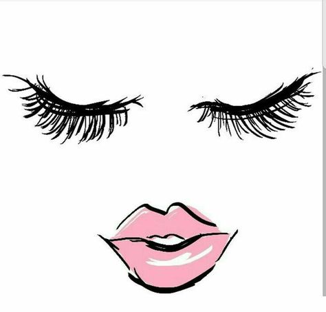 Baby Pink Lipstick, Elf Make Up, Makeup Wallpaper, Makeup Illustration, Lash Quotes, Alat Makeup, Makeup Wallpapers, Big Lashes, Lash Extensions Styles