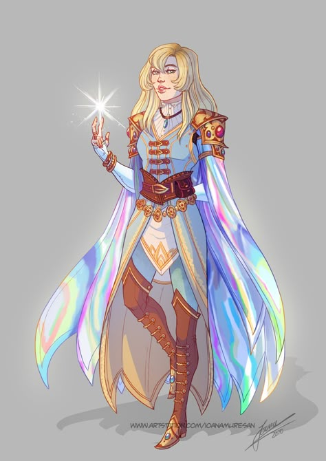 Light Mage, Instagram Light, Dungeons And Dragons Characters, Dnd Art, High Fantasy, Arte Fantasy, Female Character Design, Character Creation, Fantasy Clothing