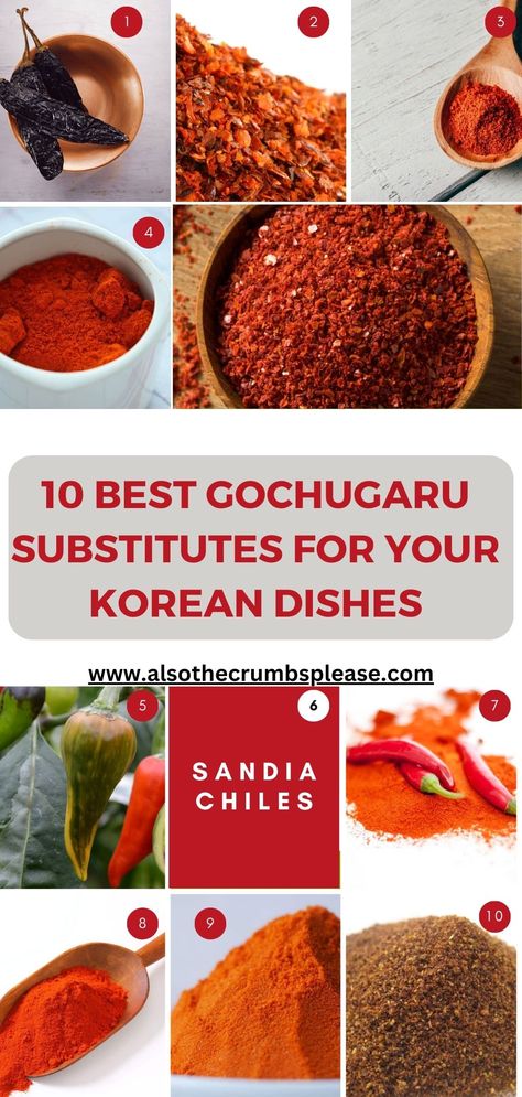 Delve deep into the world of chili powders as we guide you through some effective Gochugaru substitutes. From cayenne pepper flakes to guajillo powder, discover how to choose the right substitute for your recipes. Gochugaru Substitute, Mexican Cuisine Recipes, Substitute Ideas, Korean Chili Powder, Egg Alternatives, Smoked Jalapeno, Beef Kabobs, Mole Sauce, Dried Peppers