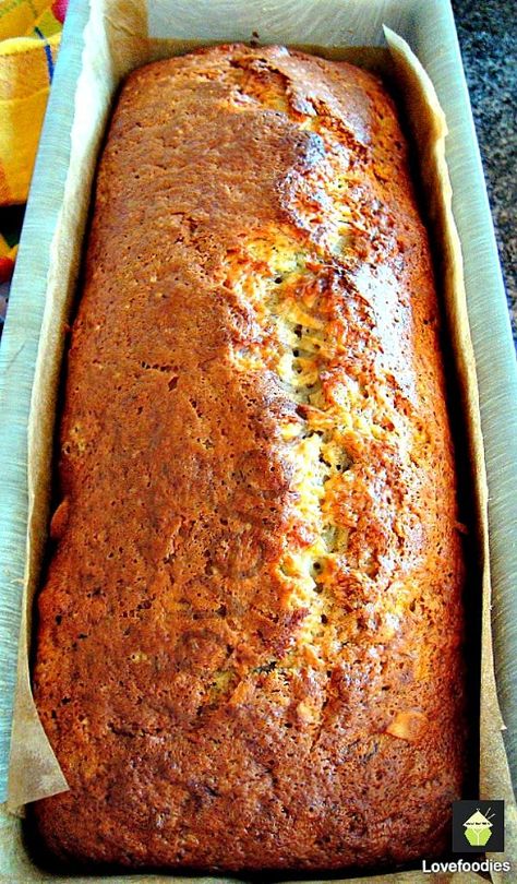 Moist Caramel Banana Bread. Add nuts like I did or leave them out. Either way it's delicious!  #cake #banana #caramel #baking Banana Loaf Cake, Caramel Banana Bread, Banana Loaf, Scone Recipes, A Loaf Of Bread, Loaf Cakes, Muffin Bread, Apple Bread, Loaf Of Bread