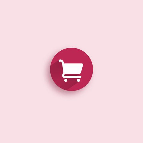 Shopping cart icon design inspiration. Follow me for more inspiration. And to order the icon, click on the image. Thanks #icon #inspiration #abstract #icondesign #icon_design #graphic_designer #fiverr #freelancer #freelancegraphicdesigner #shopping #cart #shopping_cart #pink Cart Icon Aesthetic, Add To Cart Icon, Iphone Reminders, Cart Logo, Icon Inspiration, Shopping Cart Icon, Cart Icon, Highlights Cover, Icon Design Inspiration