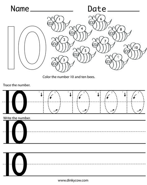 Number 9 Worksheets For Preschool, Bbg Week 1, Number 10 Worksheet, Classroom Ideas Decor, Coloring Worksheets For Kindergarten, Speech Lessons, Number Worksheets Kindergarten, Preschool Number Worksheets, Educational Coloring Pages