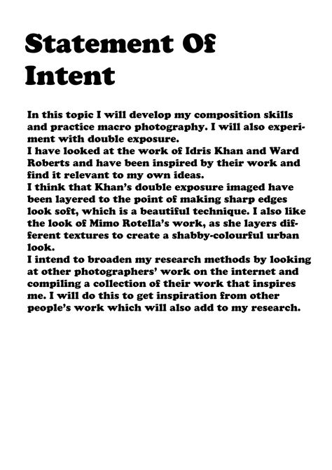 statement of intent texture Statement Of Intent Art Gcse Sketchbook, Gcse Art Statement Of Intent, Gcse Photography Photoshoot Plan, Statement Of Intent Art A Level, Statement Of Intent Art, Statement Of Intent Art Gcse, Sourcebook Ideas, Artist Statement Examples, Artist Analysis