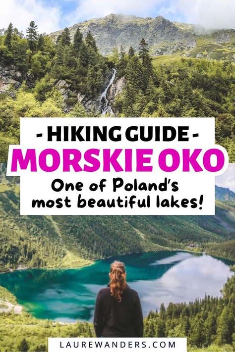 Everything you should know about the Morskie Oko Lake in Zakopane, Poland. How to get there and other useful information. Poland Hiking, Poland Trip, Polish Mountains, Zakopane Poland, Visit Poland, Hiking Europe, Tatra Mountains, Poland Travel, Hiking Guide