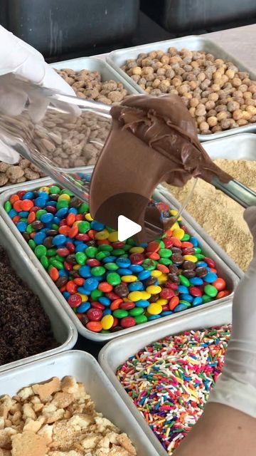 Gracie’s Milkshake Bar on Instagram: "YES PLEASE… which one would you choose? 🤔🤩

#fy #fypシ #fyp #fypシ゚ #foodie #dessert #nashville" Cereal Bar Party Ideas, Cereal Bars Party, Ice Cream Sundae Bar Ideas, The Yard Milkshake Bar, The Yard Milkshake, Food Truck Desserts, Milkshake Bar, Ice Cream Sundae Bar, Sundae Bar