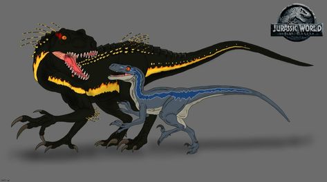 Jurassic World Fallen Kingdom-2018 / Velociraptor Blue Vs Indoraptor Today And Tomorrow.??!!! Velociraptor Blue, Jurassic Movies, Blue Jurassic World, Dino Park, Dinosaur Tattoos, Fallen Kingdom, Jurrasic Park, Jurassic World Fallen Kingdom, Jurassic World Dinosaurs