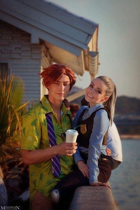 Disney Çiftleri, Zootopia Cosplay, Disney Couple Costumes, Zootopia Disney, Halloween Costume Couple, Cute Couples Costumes, Cosplay Couple, Couples Cosplay, Couple Cosplay