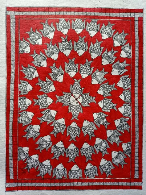 Traditional Madhubani Art, Big Paintings, Micron Pen Art, Indian Wall Art, Kalamkari Painting, Pichwai Paintings, Madhubani Art, Beauty Art Drawings, Art Hobbies