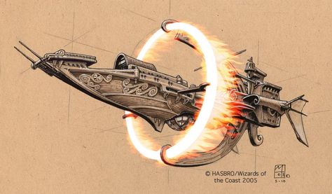 airship, magitech, magitek Eberron Airship, Dnd Airship, Airship Concept Art, Airship Concept, Airship Captain, Sky Ship, Steampunk Ship, Airship Art, Steampunk Airship