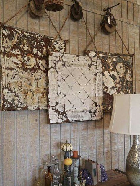 Tin Tiles, Basement Ceiling, Tin Ceiling Tiles, Tin Ceiling, Ceiling Tile, Ceiling Tiles, Low Ceiling, Architectural Salvage, My New Room