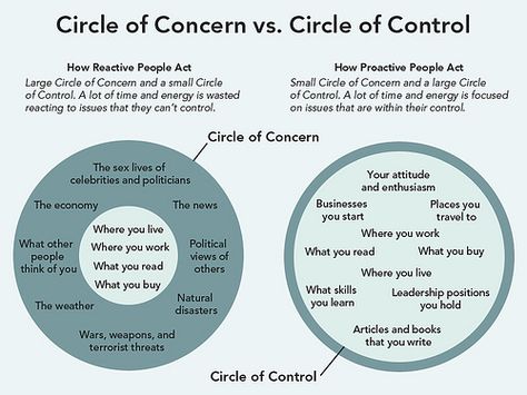 This graphic by James Clear shows the Mr. Money Mustache version of Stephen Covey's Circles of Concern and Control Circle Of Control, James Clear, Why Read, Counseling Activities, Counseling Resources, Group Therapy, Therapy Tools, Therapy Activities, Coping Skills