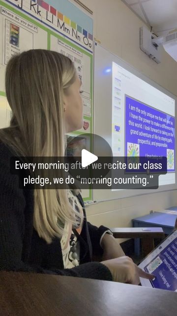 Ms. Natalie Ringold 🍎 Elementary Teacher on Instagram: "The BEST thing you can add to your morning routine is….  morning counting!   This can easily be adapted for different grade levels, but in fourth grade a major component of math is multiplication. Incorporating multiplication facts into our morning meeting routine has been the #1 easiest way to support my students in memorizing their basic multiplication facts.   Developing number sense is undoubtedly important, but there is definitely something to be said for having the basic multiplication facts memorized.  I have watched this simple addition to our morning routine make SUCH a difference for my students’ confidence in math. When they have the “trickiest” multiplication facts memorized, they are able to tackle more complex problems Morning Meeting Routine, Class Pledge, Multiplication Facts Memorizing, Teacher Advice, Morning Meeting Slides, Basic Multiplication, Responsive Classroom, Classroom Culture, Kindergarten Class