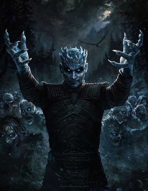 #GameOfThrones #GOT #NightKing #Fantasy #HBO #Streaming #JonSnow #DaenerysTargaryen #TirionLannister #Dragons #Undead #TV #Television Got White Walkers, Drogon Game Of Thrones, Game Of Thrones Tattoo, Arte Zombie, Game Of Thrones Poster, Game Of Thrones Artwork, Game Of Thrones Dragons, King Tattoos, Got Game Of Thrones